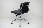 Vitra - Soft Pad Chair EA208 - Leder nero