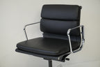 Vitra - Soft Pad Chair EA208 - Leder nero